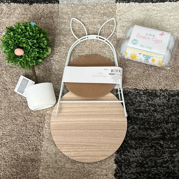 Target Bullseye’s Playground Easter, LED eggs, egg topiary, Bunny tray NWT! - Picture 1 of 7